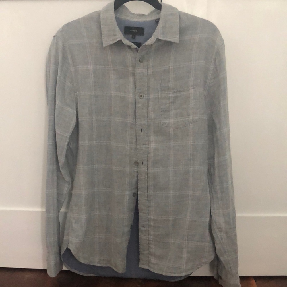 Vince Mens small long sleeve button down shirt, perfect condition